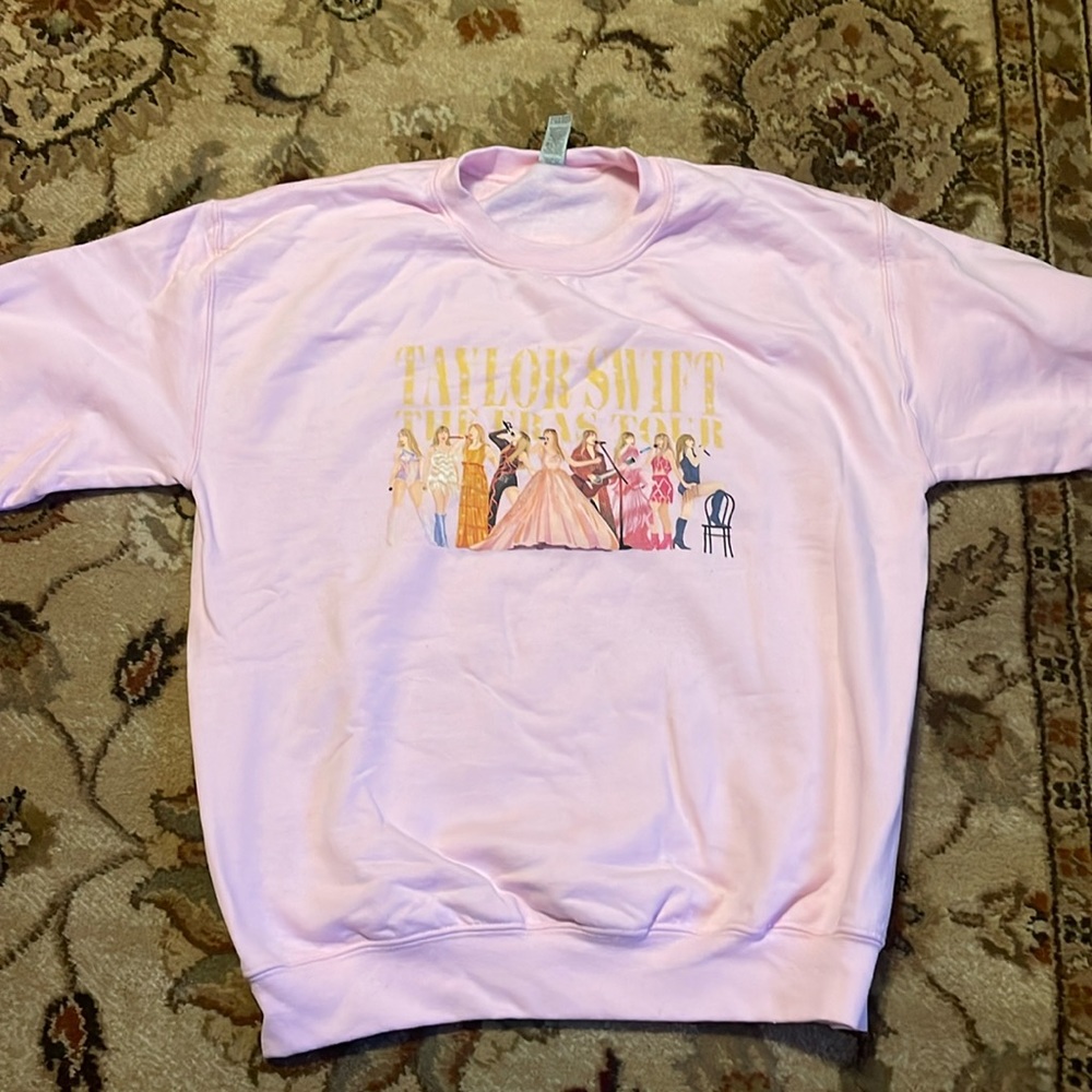 Pink Fan made Eras Tour Crewneck Taylor Swift Outfit for each Era Medium size